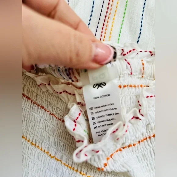 PQ Swim PilyQ Revolve Stephanie Maxi Dress Size XS/S Striped Smocked Tube Dress - Picture 11 of 13